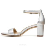 mujer Naturalizer cuero plateado sandalia de vestir vera RTZ4T14 - Imagen 3