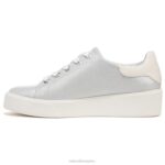mujer Naturalizer cuero plateado tenis morrison 2.0 con cordones RTZ4T93 - Imagen 3