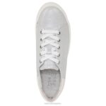 mujer Naturalizer cuero plateado tenis morrison 2.0 con cordones RTZ4T93 - Imagen 4