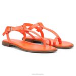 mujer Naturalizer cuero pop naranja sandalia fifi RTZ4T359