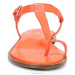 mujer Naturalizer cuero pop naranja sandalia fifi RTZ4T359 - Imagen 5