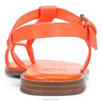 mujer Naturalizer cuero pop naranja sandalia fifi RTZ4T359 - Imagen 6