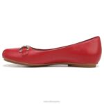 mujer Naturalizer cuero rojo carmesí maxwell poco plano RTZ4T55 - Imagen 3
