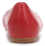 mujer Naturalizer cuero rojo carmesí maxwell poco plano RTZ4T55 - Imagen 6