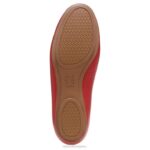 mujer Naturalizer cuero rojo carmesí maxwell poco plano RTZ4T55 - Imagen 7