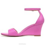 mujer Naturalizer cuero rosa caramelo sandalia cuña vera RTZ4T125 - Imagen 3