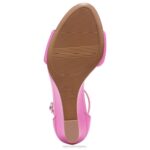 mujer Naturalizer cuero rosa caramelo sandalia cuña vera RTZ4T125 - Imagen 7