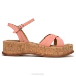 mujer Naturalizer cuero rosa melocotón coral sandalia rikki RTZ4T614 - Imagen 2