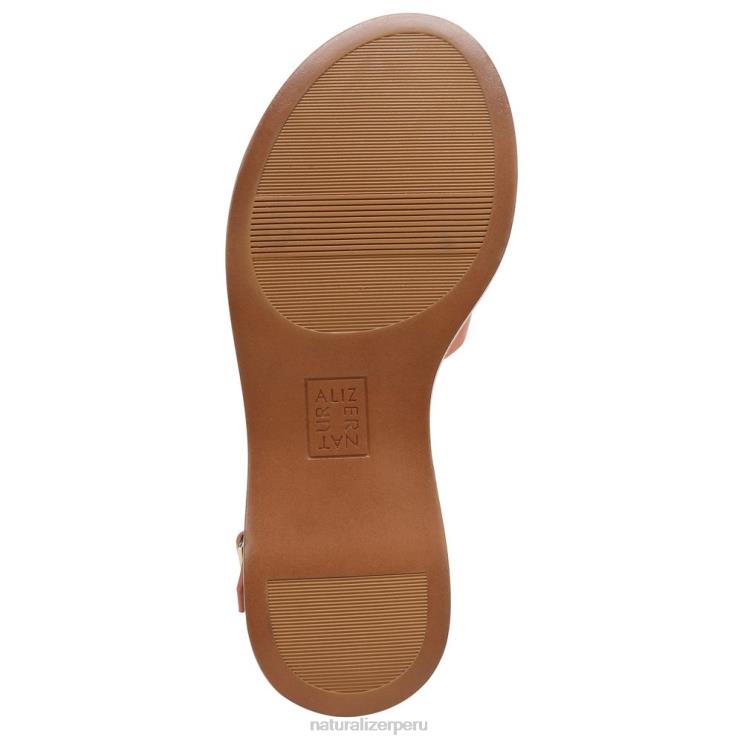mujer Naturalizer cuero rosa melocotón coral sandalia rikki RTZ4T614 - Imagen 7
