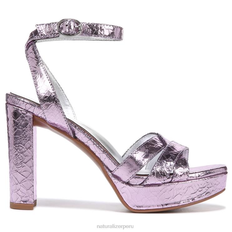 mujer Naturalizer cuero rosa morado sandalia de vestir mallory RTZ4T497 - Imagen 2