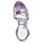 mujer Naturalizer cuero rosa morado sandalia de vestir mallory RTZ4T497 - Imagen 4