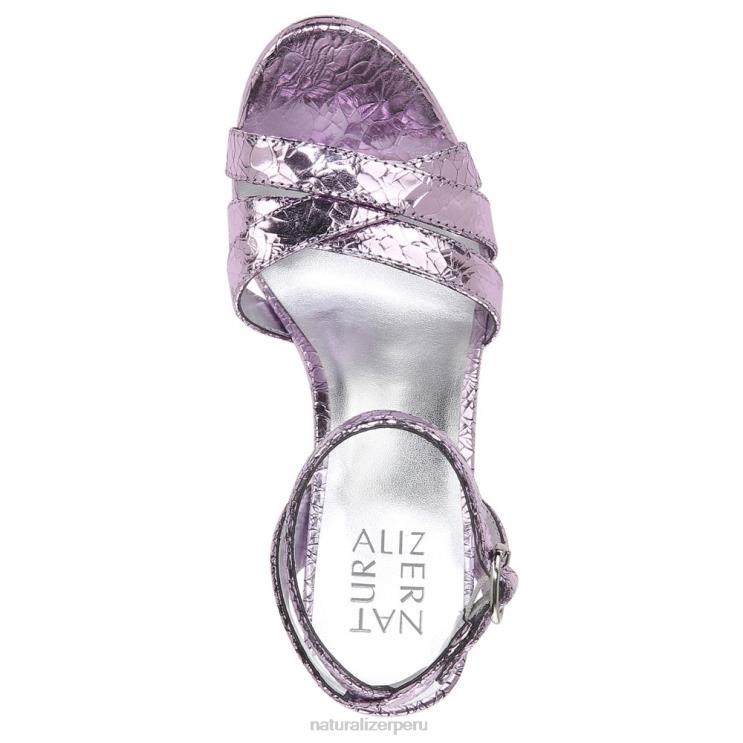 mujer Naturalizer cuero rosa morado sandalia de vestir mallory RTZ4T497 - Imagen 4