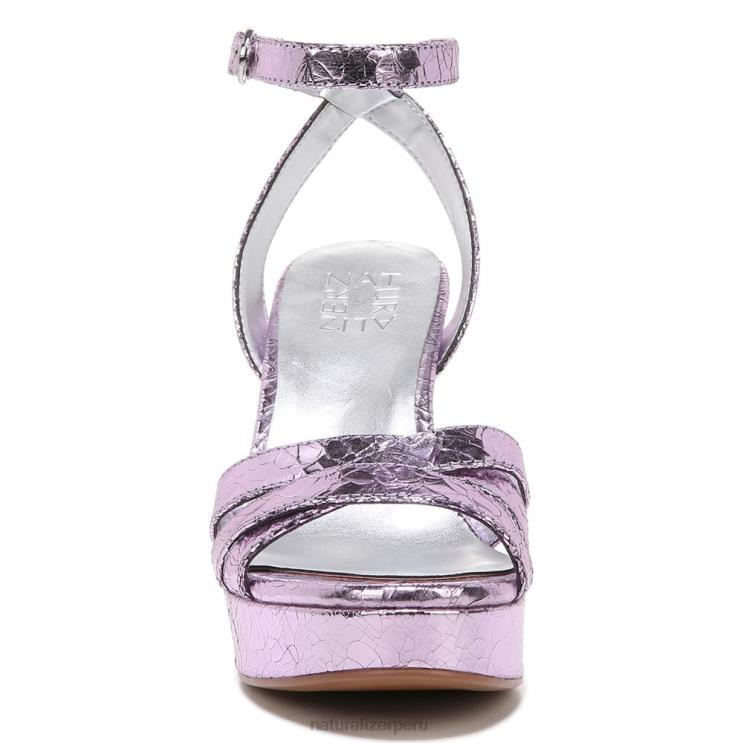 mujer Naturalizer cuero rosa morado sandalia de vestir mallory RTZ4T497 - Imagen 5