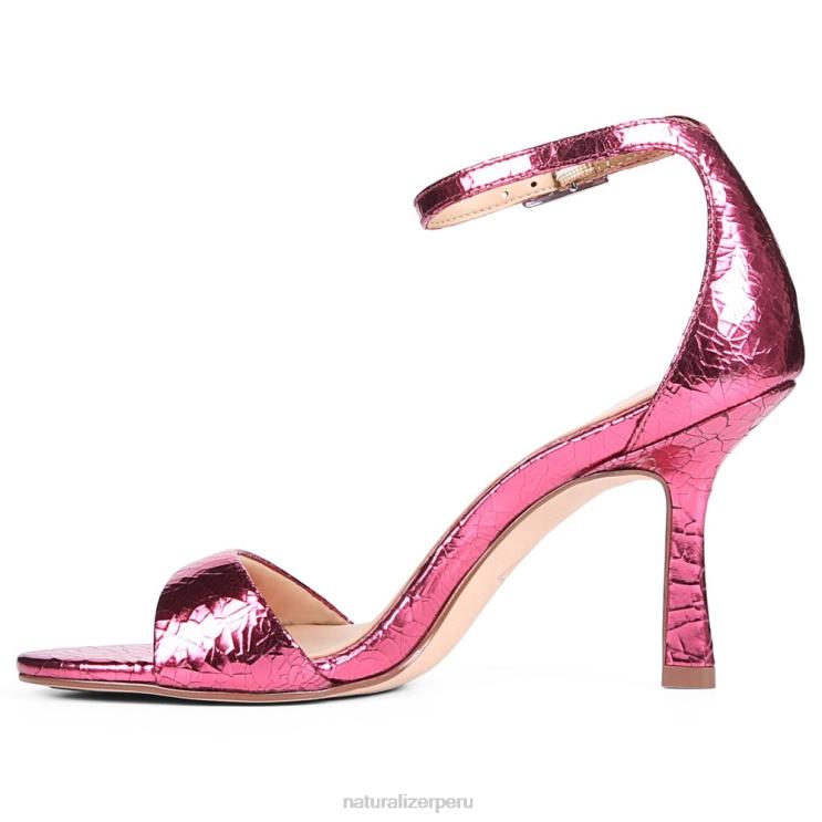 mujer Naturalizer cuero rosa rojo Sandalia vestir violeta 27 edit RTZ4T141 - Imagen 3