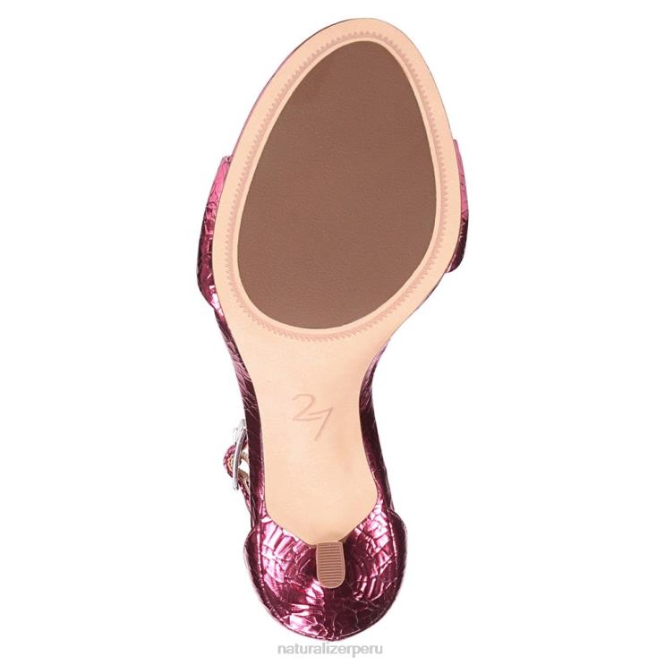 mujer Naturalizer cuero rosa rojo Sandalia vestir violeta 27 edit RTZ4T141 - Imagen 7