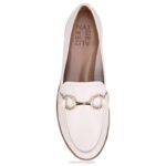 mujer Naturalizer cuero satinado beige perla holgazán stevie RTZ4T261 - Imagen 4