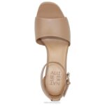 mujer Naturalizer cuero topo sandalia de vestir perlada RTZ4T343 - Imagen 4