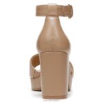mujer Naturalizer cuero topo sandalia de vestir perlada RTZ4T343 - Imagen 6