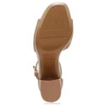 mujer Naturalizer cuero topo sandalia de vestir perlada RTZ4T343 - Imagen 7