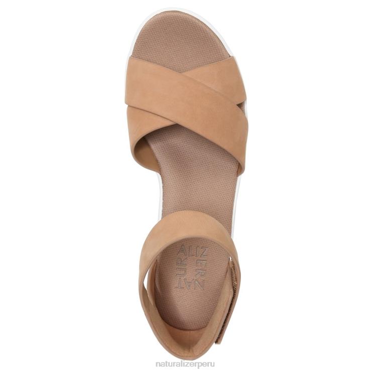 mujer Naturalizer gamuza de masa para galletas sandalia con cuña riviera RTZ4T156 - Imagen 4