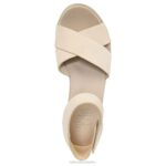 mujer Naturalizer gamuza de porcelana sandalia con cuña riviera RTZ4T157 - Imagen 4