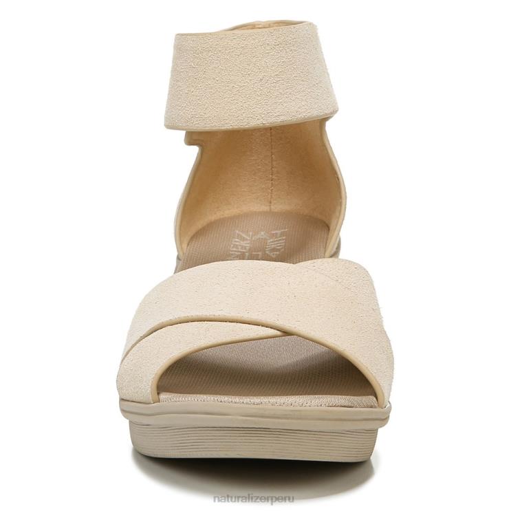 mujer Naturalizer gamuza de porcelana sandalia con cuña riviera RTZ4T157 - Imagen 5