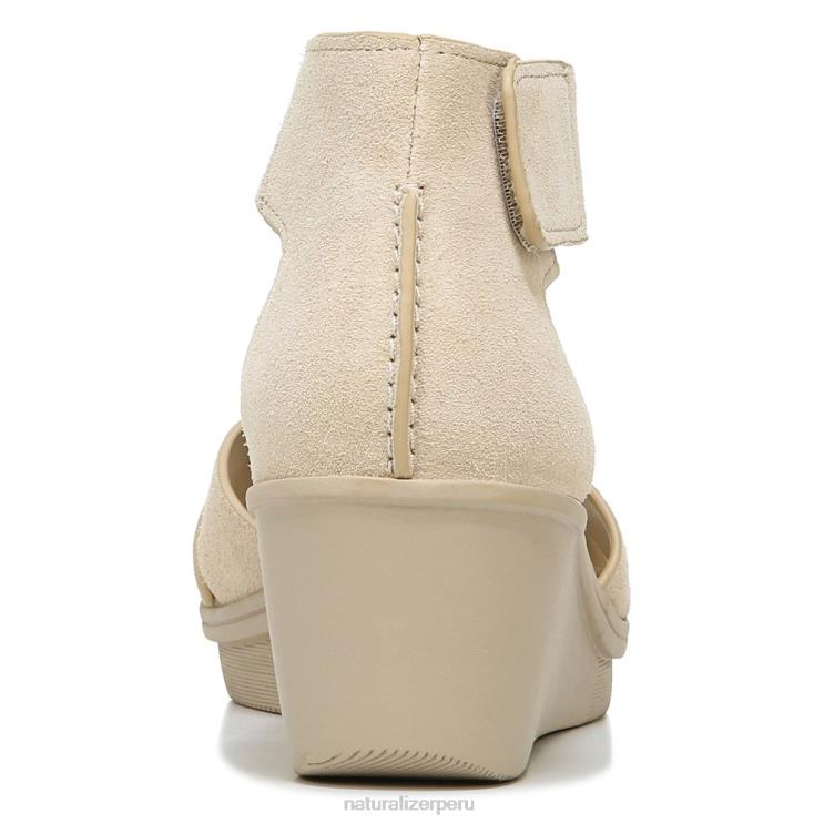 mujer Naturalizer gamuza de porcelana sandalia con cuña riviera RTZ4T157 - Imagen 6
