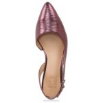 mujer Naturalizer lagarto cabernet sauvignon bancos puntiagudos planos RTZ4T86 - Imagen 4