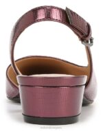 mujer Naturalizer lagarto cabernet sauvignon bancos puntiagudos planos RTZ4T86 - Imagen 6