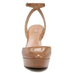 mujer Naturalizer marrón café charol zapatos de tacón con correa en el tobillo clarice RTZ4T173 - Imagen 5