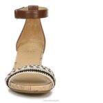 mujer Naturalizer multitejido/sintético tostado sandalia areda con cuña RTZ4T318 - Imagen 5