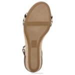 mujer Naturalizer multitejido/sintético tostado sandalia areda con cuña RTZ4T318 - Imagen 7