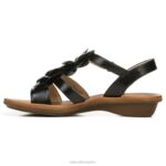 mujer Naturalizer negro hecho a mano sandalia soul sing 2 RTZ4T387 - Imagen 3