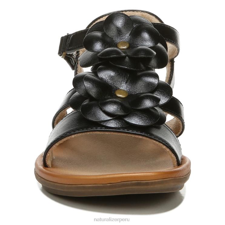 mujer Naturalizer negro hecho a mano sandalia soul sing 2 RTZ4T387 - Imagen 5