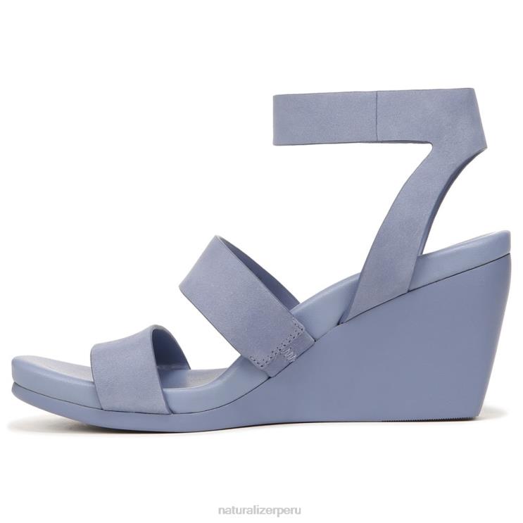 mujer Naturalizer nubuck azul acero sandalia con cuña gen n ignite RTZ4T151 - Imagen 3