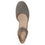 mujer Naturalizer nubuck sintético gris introducción del alma plana RTZ4T330 - Imagen 4