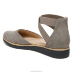 mujer Naturalizer nubuck sintético gris introducción del alma plana RTZ4T330 - Imagen 8