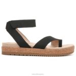 mujer Naturalizer nubuck sintético negro sandalia alma divina RTZ4T521 - Imagen 2