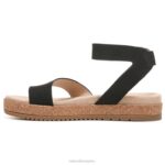 mujer Naturalizer nubuck sintético negro sandalia alma divina RTZ4T521 - Imagen 3
