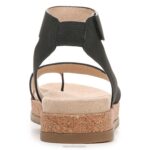 mujer Naturalizer nubuck sintético negro sandalia alma divina RTZ4T521 - Imagen 6