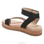mujer Naturalizer nubuck sintético negro sandalia alma divina RTZ4T521 - Imagen 8