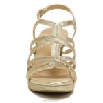 mujer Naturalizer oro brillo sintético sandalia de vestir baylor RTZ4T581 - Imagen 5