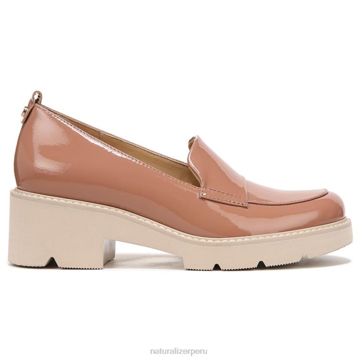 mujer Naturalizer patente de avellana mocasines con suela dentada Darry RTZ4T167 - Imagen 2