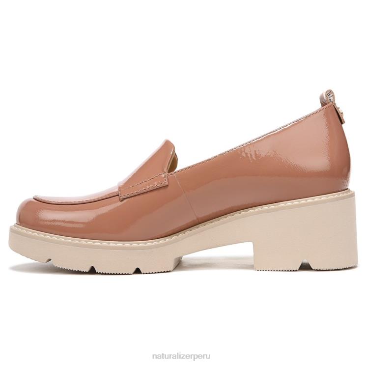mujer Naturalizer patente de avellana mocasines con suela dentada Darry RTZ4T167 - Imagen 3