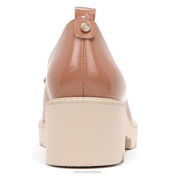 mujer Naturalizer patente de avellana mocasines con suela dentada Darry RTZ4T167 - Imagen 6
