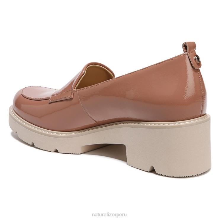 mujer Naturalizer patente de avellana mocasines con suela dentada Darry RTZ4T167 - Imagen 9