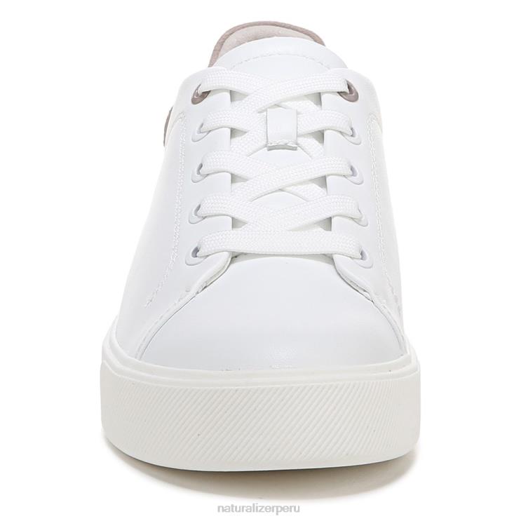 mujer Naturalizer piel blanca/tórtola tenis morrison 2.0 con cordones RTZ4T91 - Imagen 5