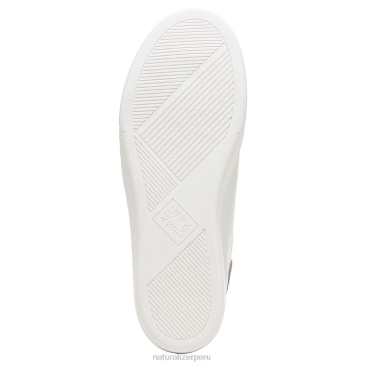 mujer Naturalizer piel blanca/tórtola tenis morrison 2.0 con cordones RTZ4T91 - Imagen 7