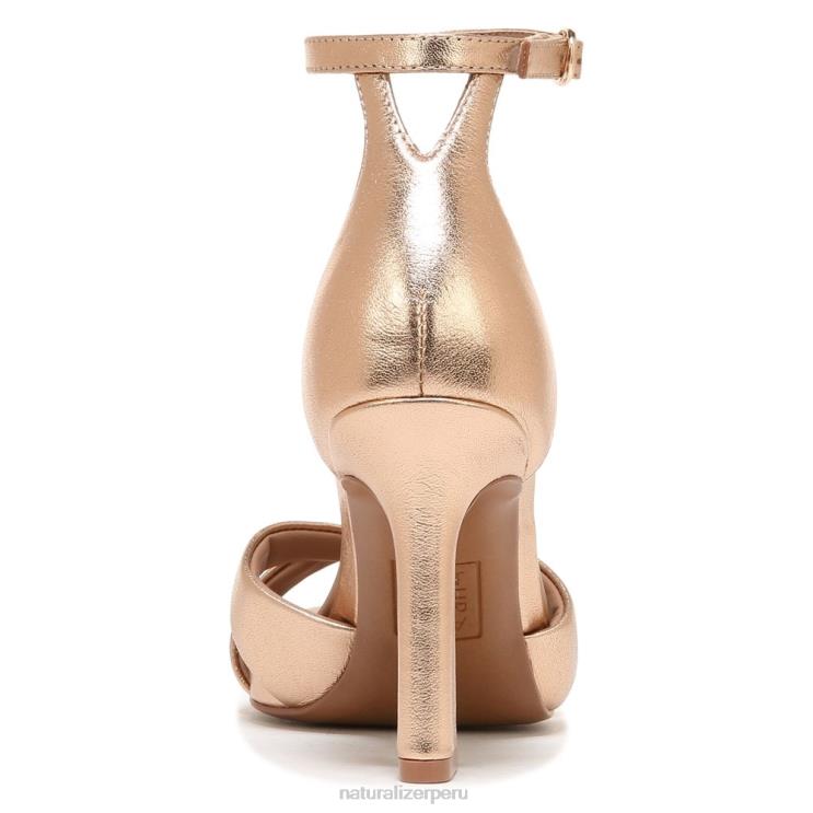 mujer Naturalizer piel de champán suave sandalia de vestir lizbeth RTZ4T219 - Imagen 6