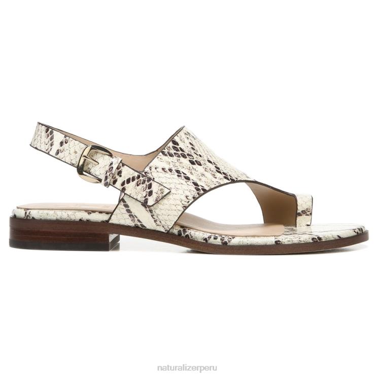 mujer Naturalizer piel de cobra marfil 27 editar sandalia eris RTZ4T611 - Imagen 2